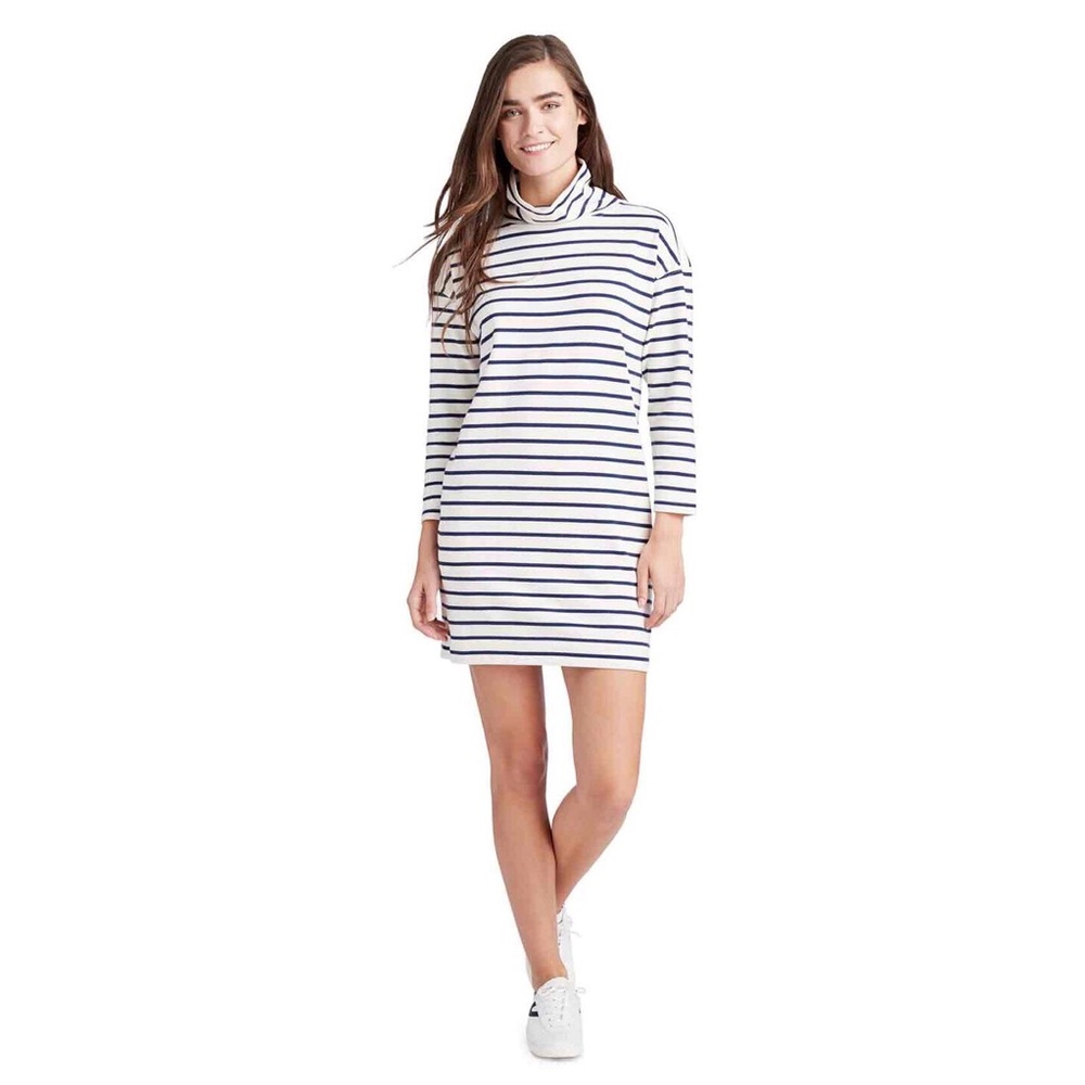 Vineyard Vines Striped Funnelneck Cotton Dress